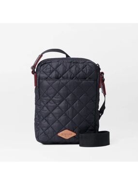 MZ Wallace Metro Quilted Crossbody in Black